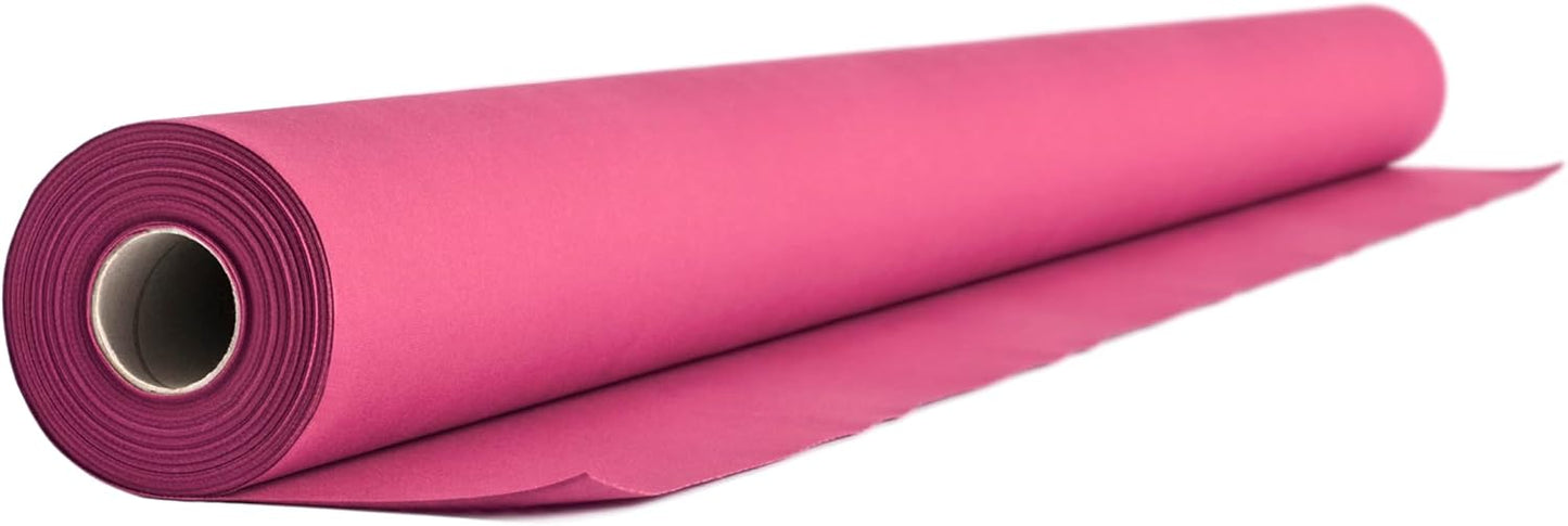 Airlaid Tischdeckenrolle 1,2 m x 24 m, 2400 cm (Rund) Fuchsia
