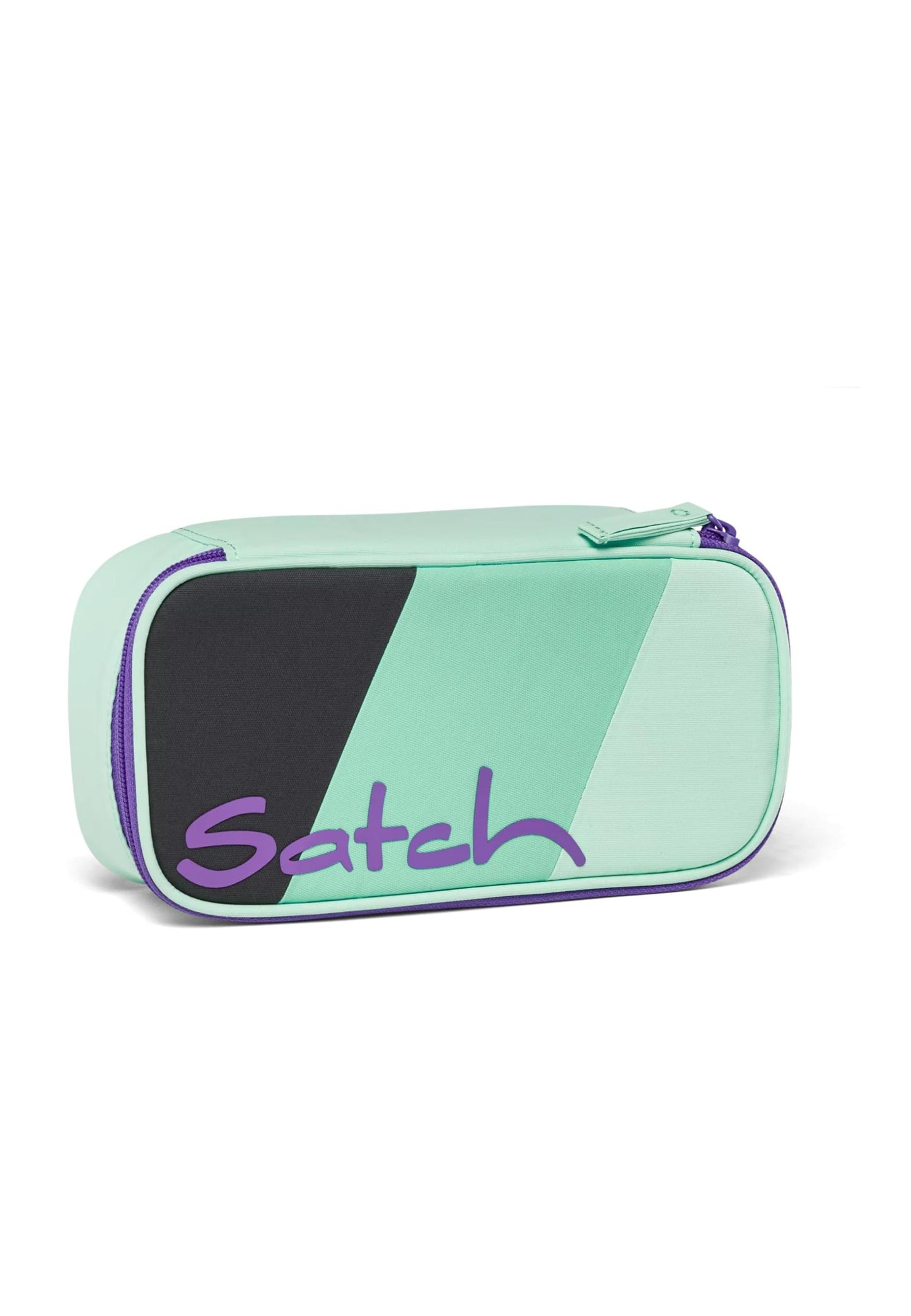 Schlamperbox mit Trennfach und Geodreieckhalter, Cool Down - Grau