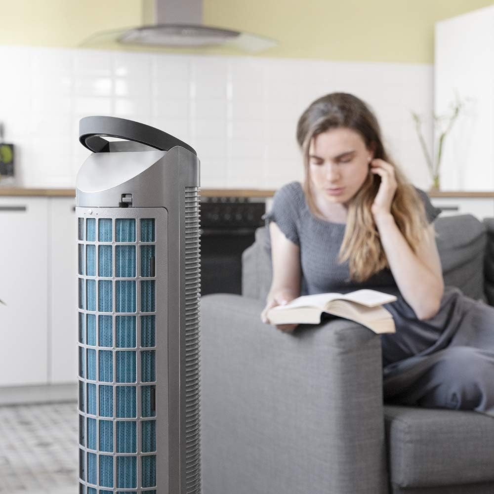 Verdunstungskühler EnergySilence 2000 Tower Smart, Schwarz ; 2L