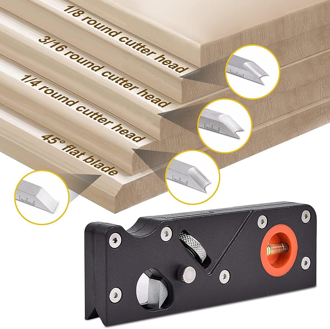 Fasenhobel, Chamfering W/4cutters
