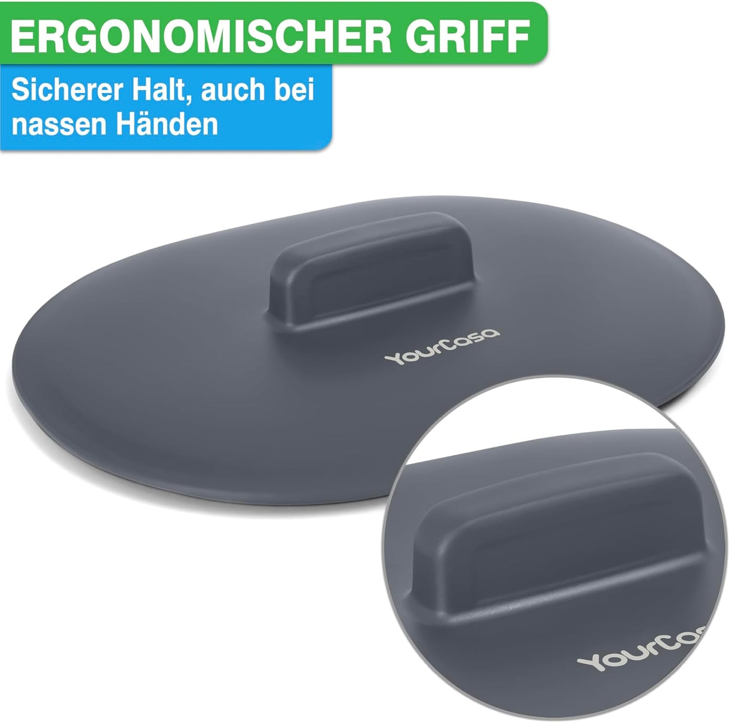 Geruchsdichter Komposteimer mit Sieb & ergonomischen Griff, 3,6 Liter Anthrazit