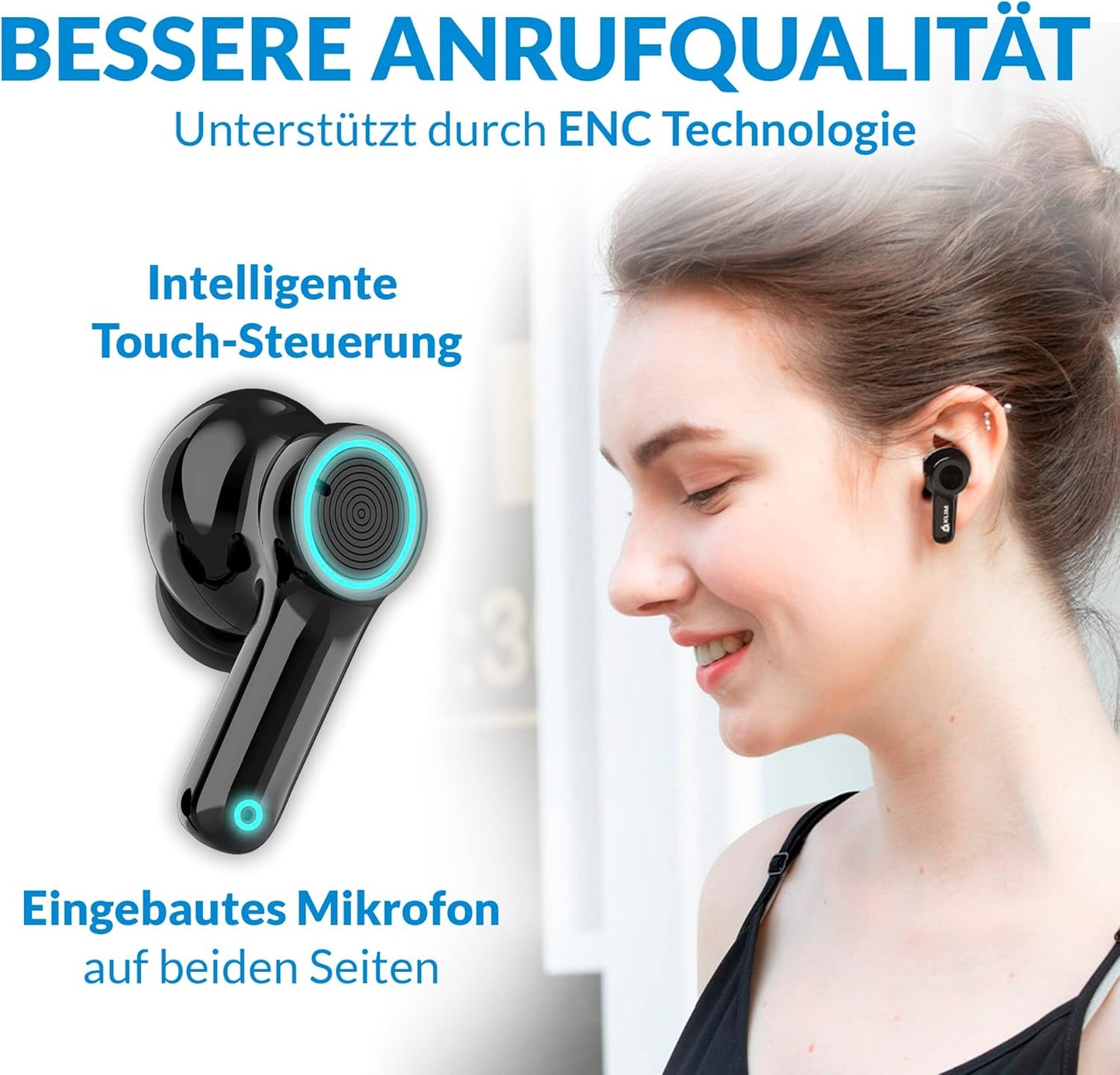 Pods V2 In-Ear-Kopfhörer mit ANC, Schwarz