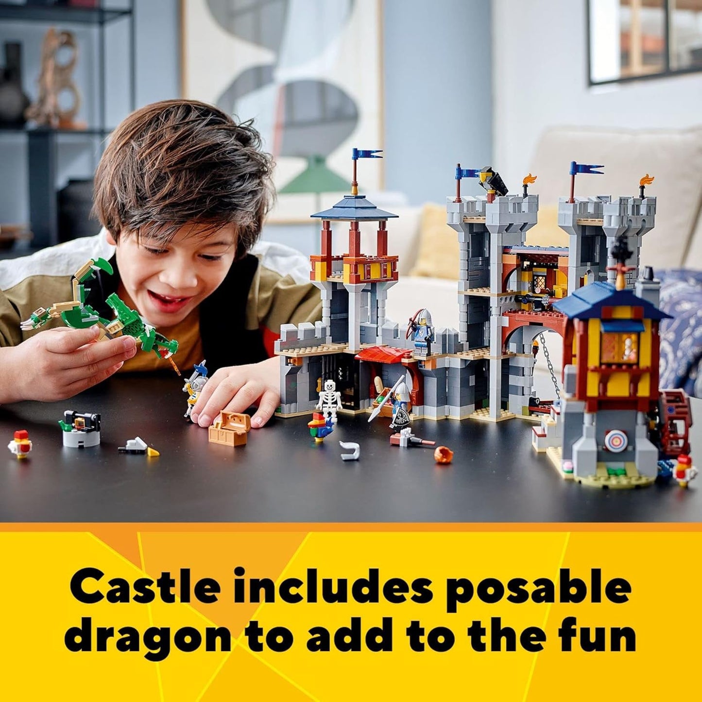 Creator 3-in-1: Mittelalterliches Schloss (31120), Schloss Spielzeug Standardverpackung