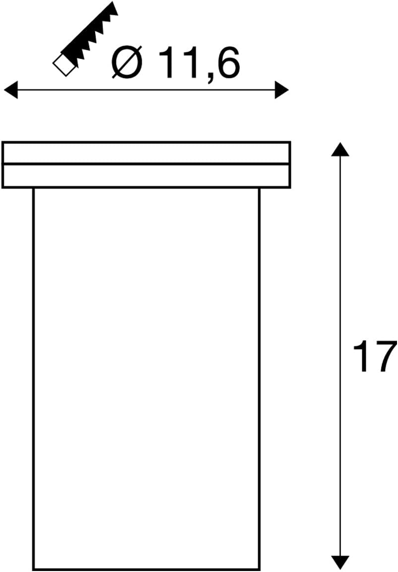 Dasar Exact 116 Outdoor-Bodeneinbauleuchte, 16,5cm Durchmesser|Rund