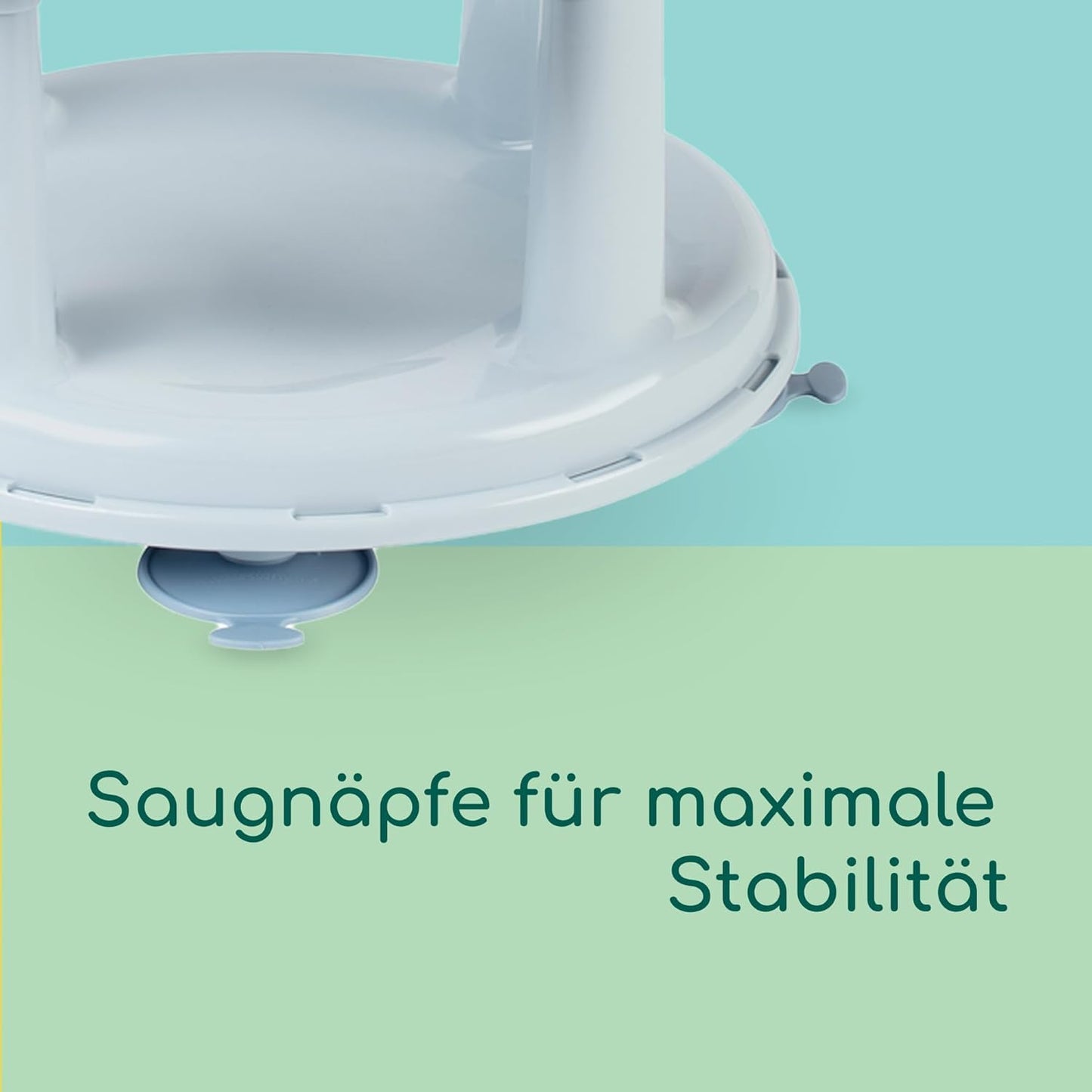 Drehbarer Badesitz für Babys (6-12 Monate), Blue