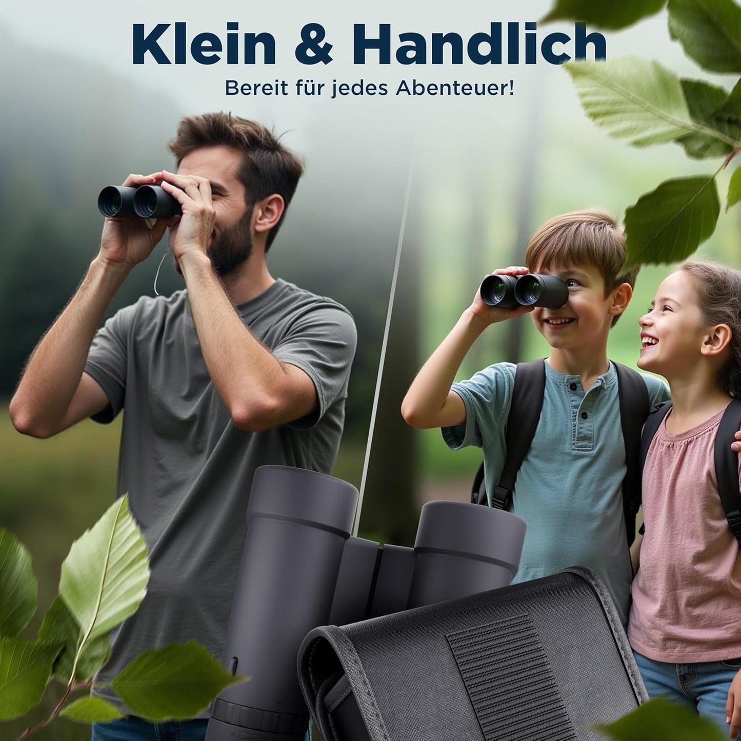 Mini Taschenfernglas für Outdoor-Aktivitäten, 8x21 Schwarz