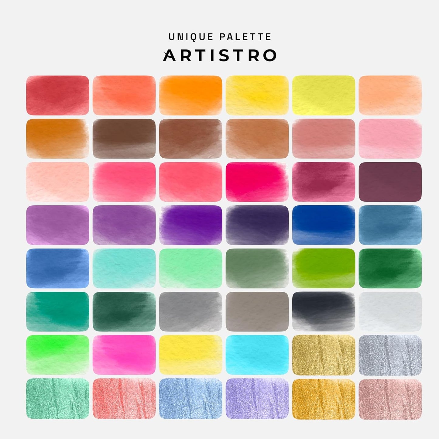 Aquarellfarben Set, 48 stück - Premium