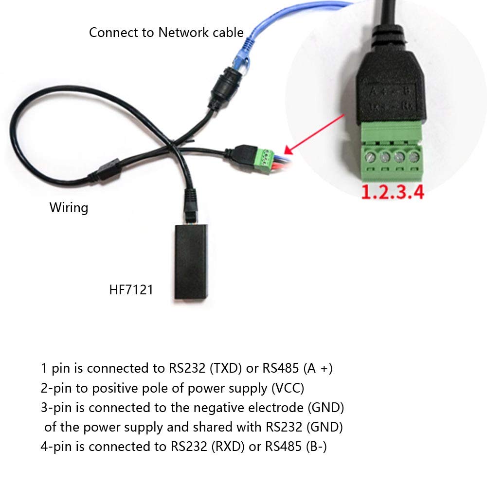 HF7121 RS485 Serial Server Kommunikationsmodul