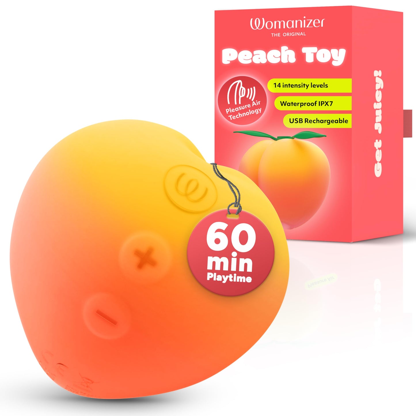 Peach Druckwellenvibrator für Frauen und Paare