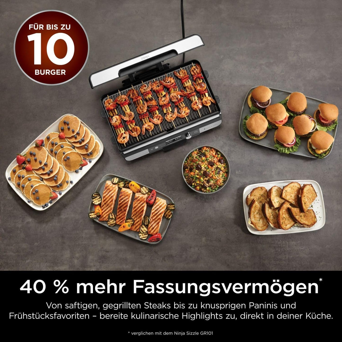 Plancha mit Antihaft-Keramik, XL Grillplatte