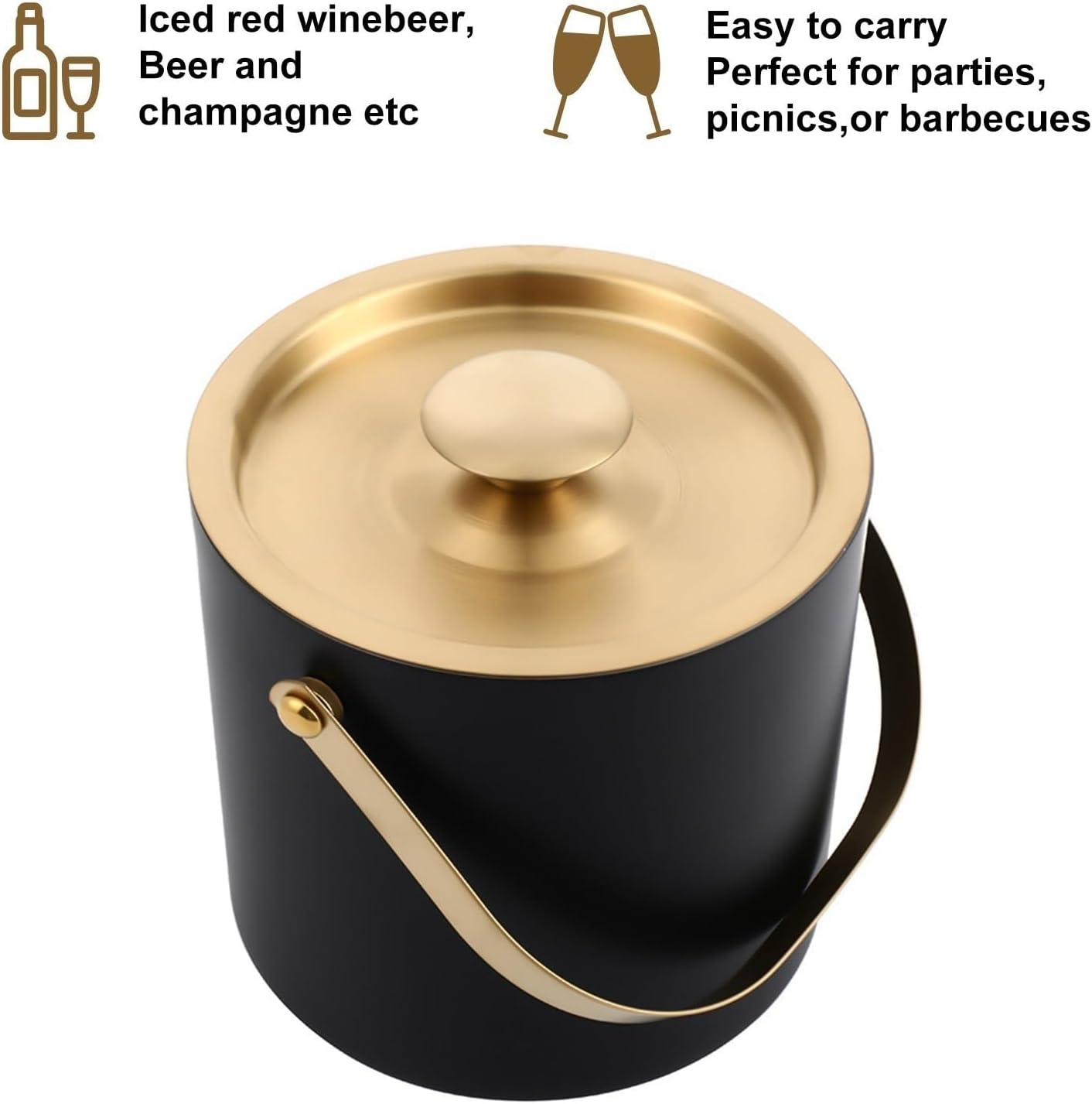 Eiseimer für Partys, 3L Black-new