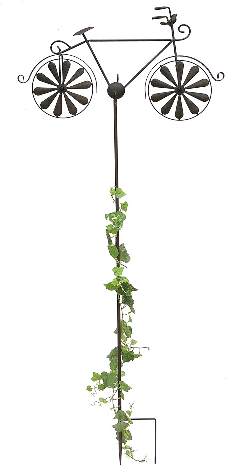 Gartenstecker Fahrrad XL mit Windspiel 96004