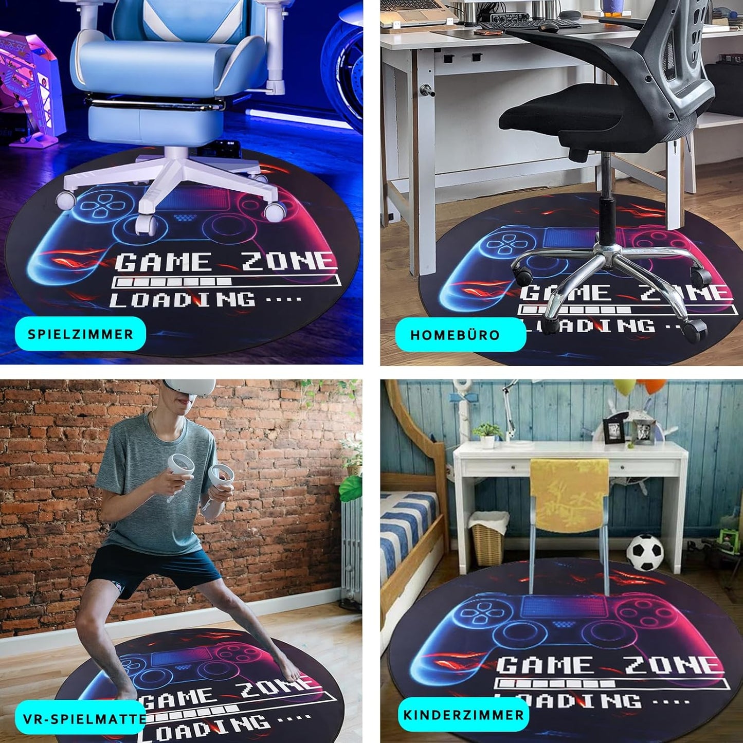 Gaming Bodenschutzmatte  für Hartholzböden