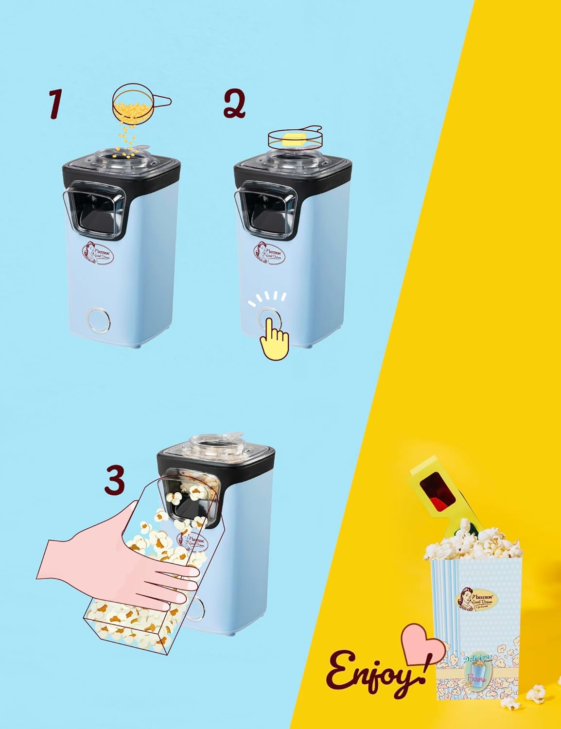 Popcornmaker, Blau