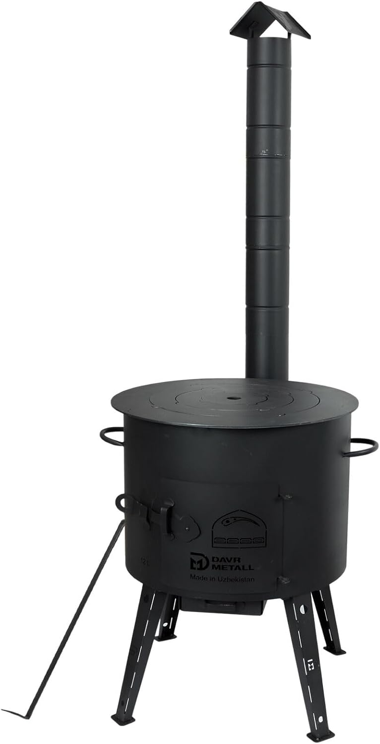 Feldküche Eintopfofen-Set mit 12L Kazan, Bestes Set (Kasan 12L)