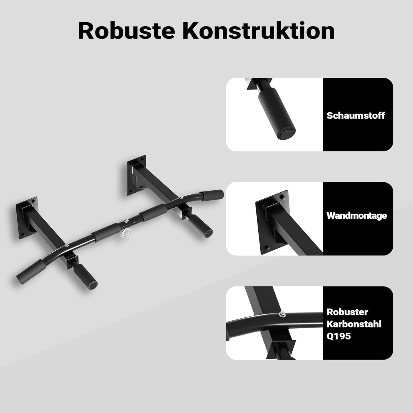 Klimmzugstange Wandmontage 200kg