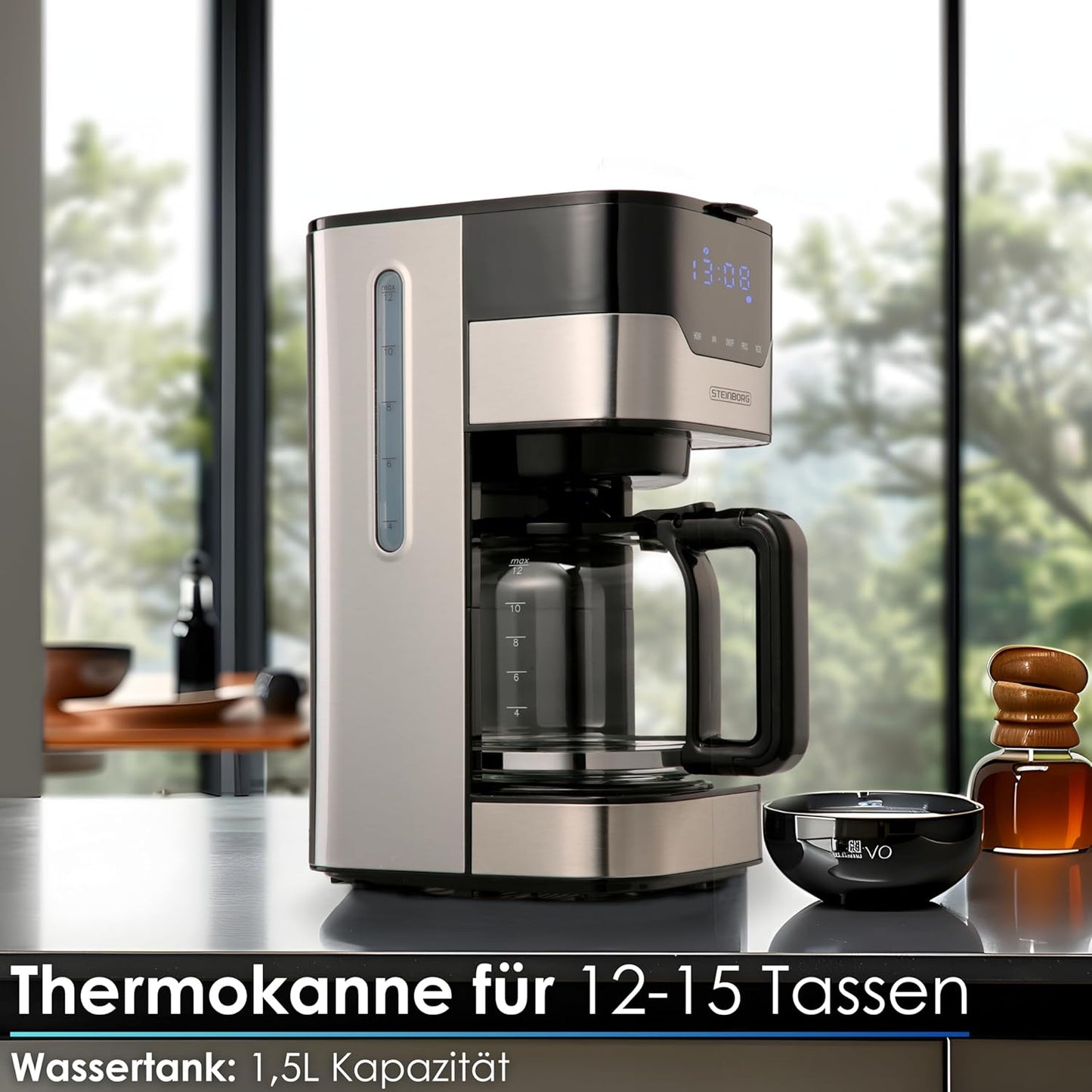 Filterkaffeemaschine mit Timer und Dauerfilter