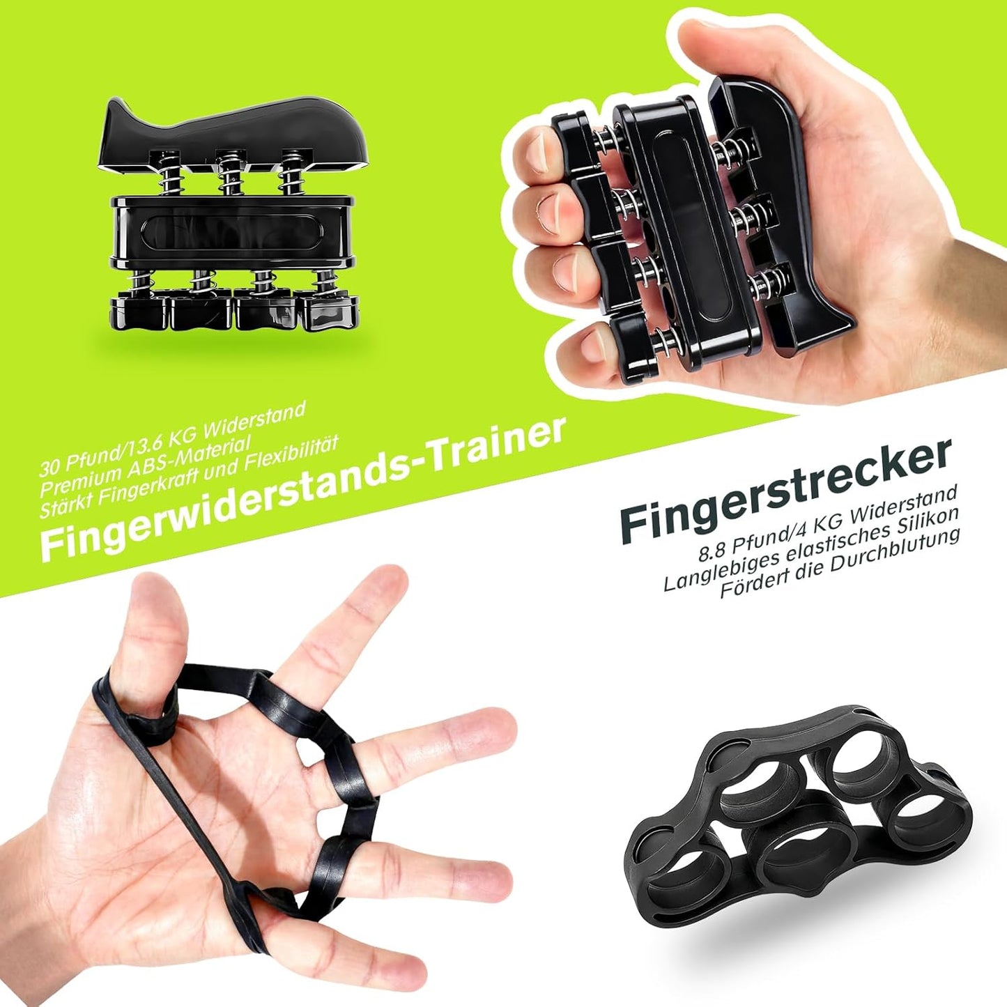 Hand- und Unterarmtrainer-Set, Tiefblau