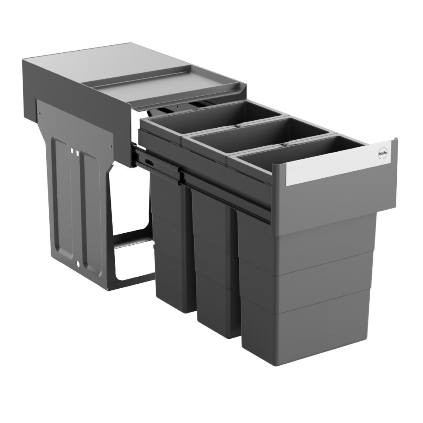 Abfalltrennsystem Terzett 3x8 Liter für Unterschränke, 3x 8 Liter