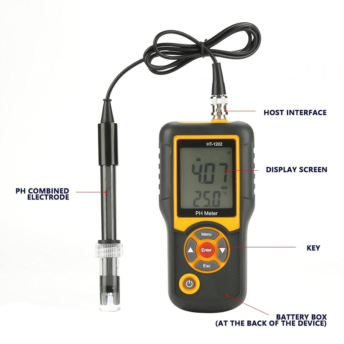 Digitales PH-Messgerät HT-1202 0,05 pH Tester