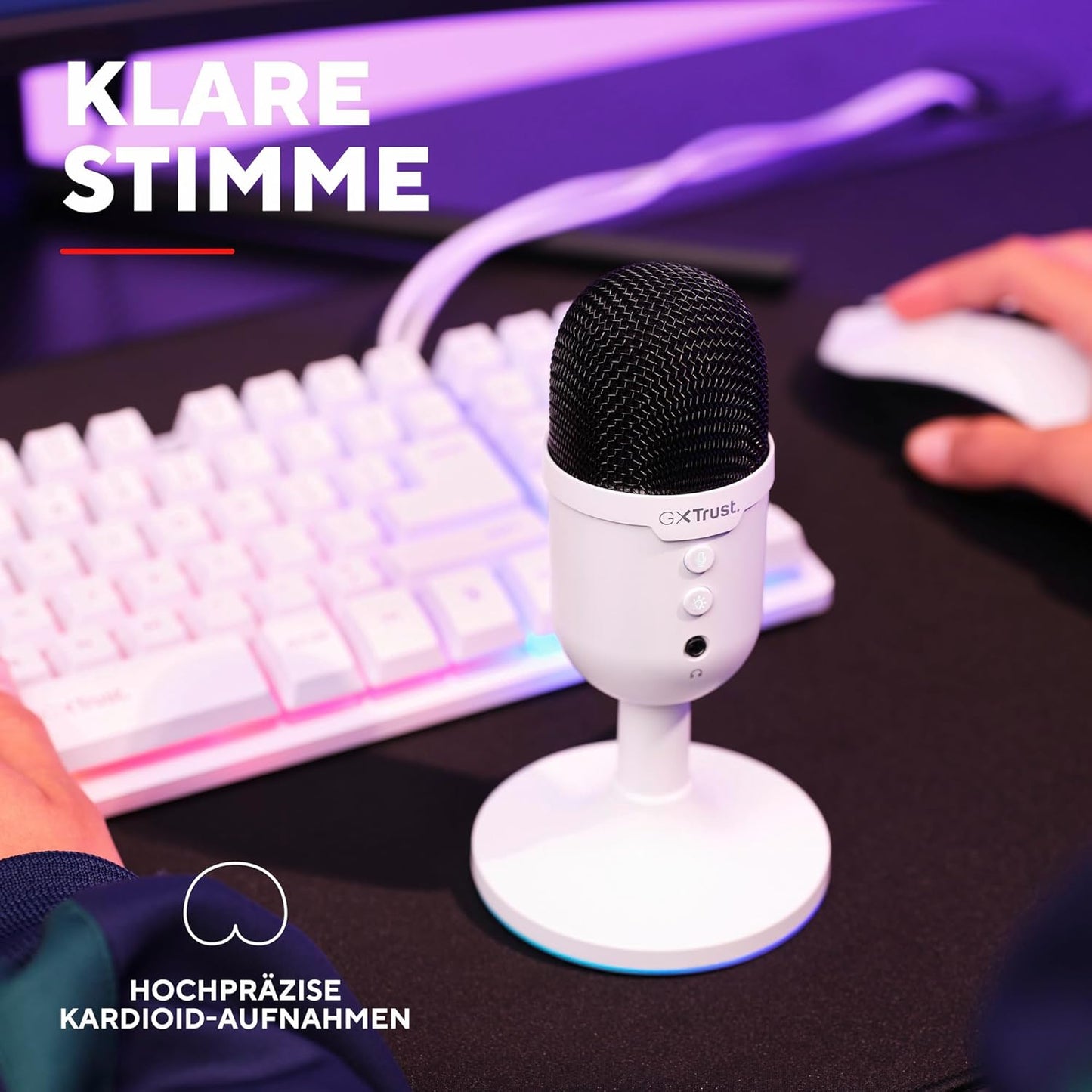 GXT 236W Yami USB Streaming Mikrofon, Weiß