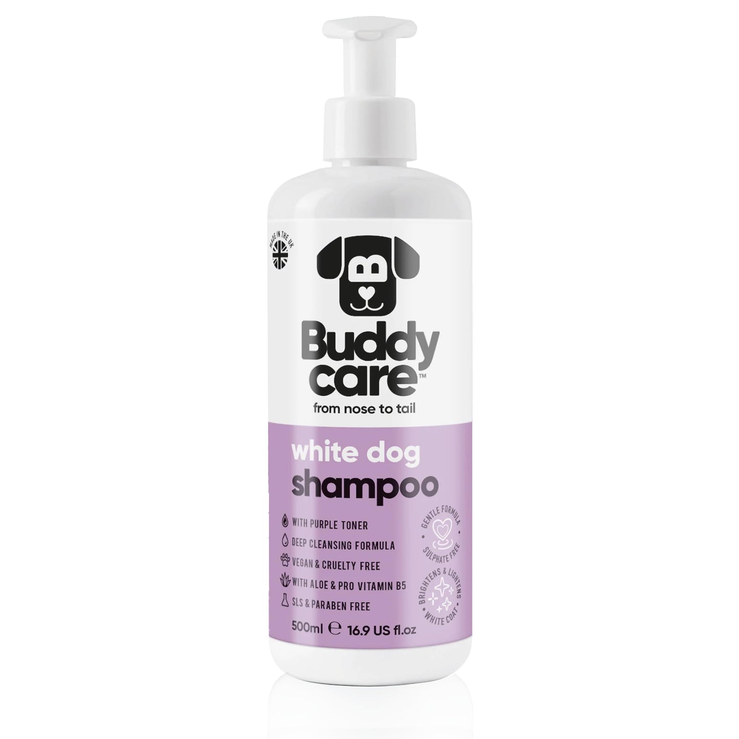 Hundeshampoo für weisses Fell mit Aloe Vera, frisch duftend 500ml