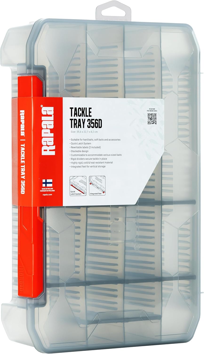 Stapelbare Angelbox inkl. Etiketten, Fach - Grosses Format Multi-coloured