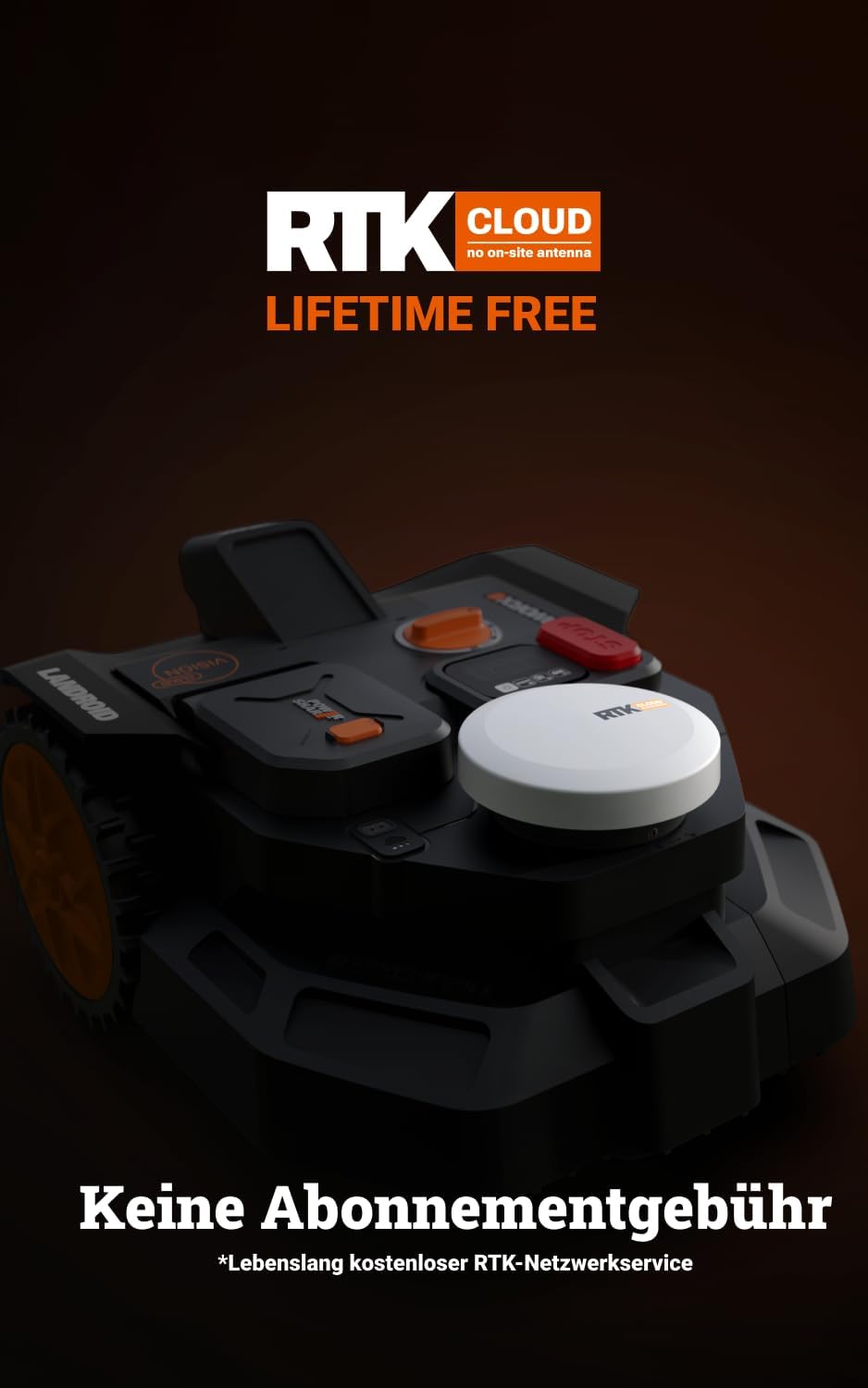 Landroid Vision Cloud WR306E 2WD Mähroboter, 2WD Mähroboter 600m²