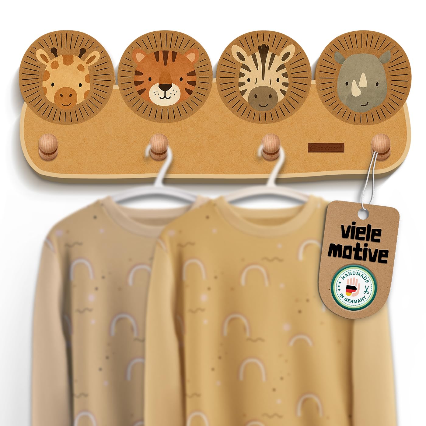 Kindergarderobe skady mit Tiermotiven, skady