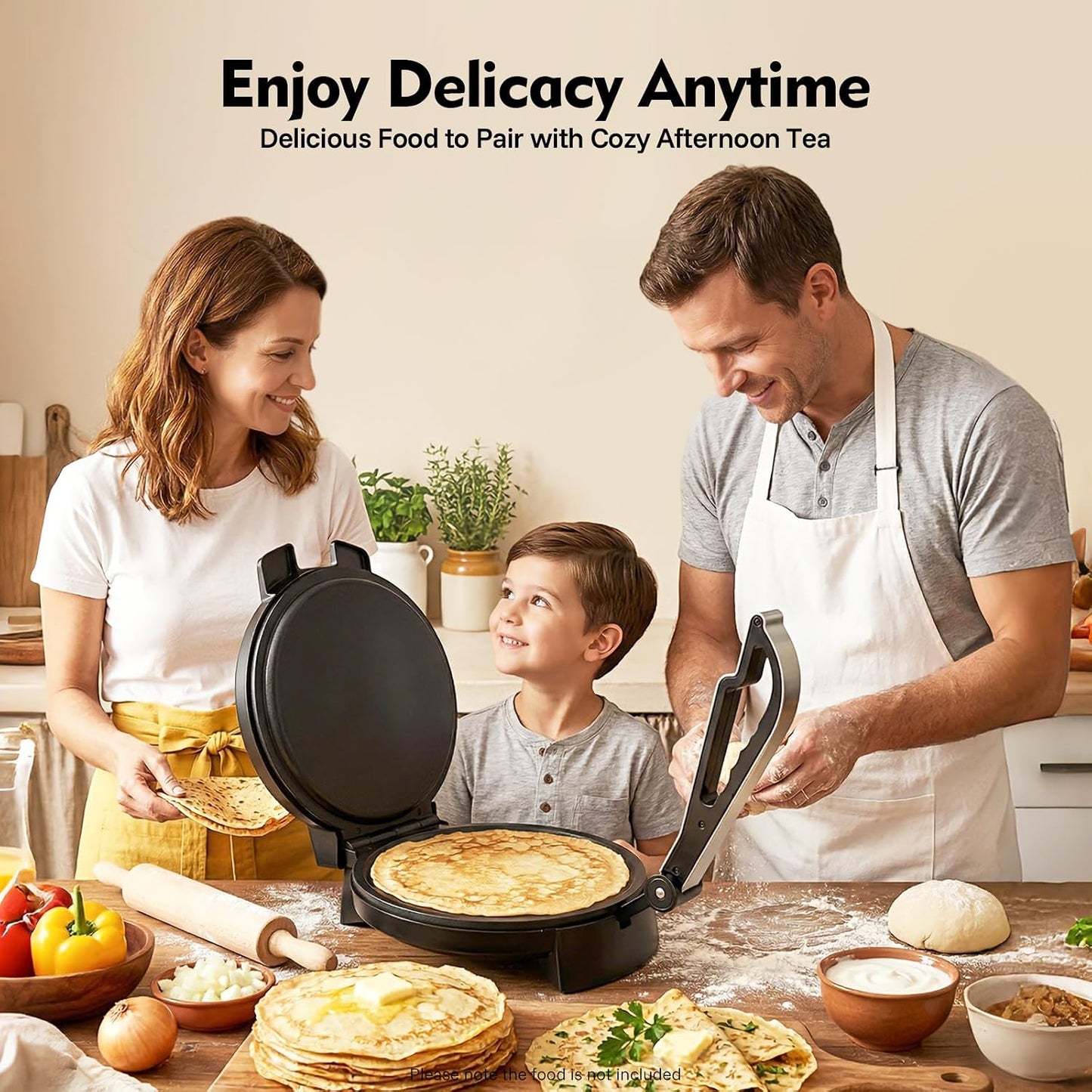 Crêpes Maker mit Temperaturregelung
