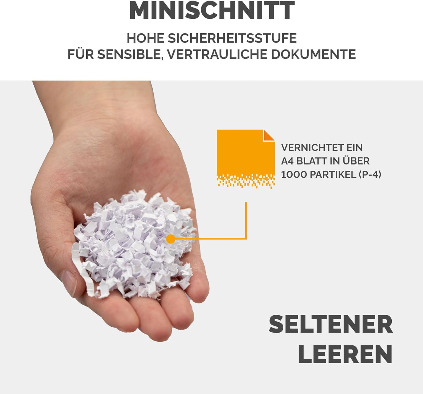 Aktenvernichter Powershred LX41 P-4, 8 Seiten, Single LX41 – 8 Blatt – Mini Cut – 17 Liter Papierkorb