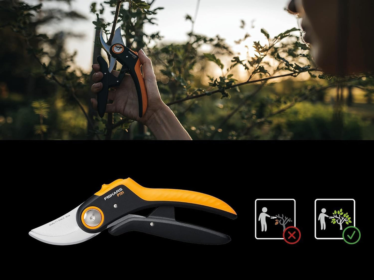 Bypass-Gartenschere PowerLever P721, Bypass P721