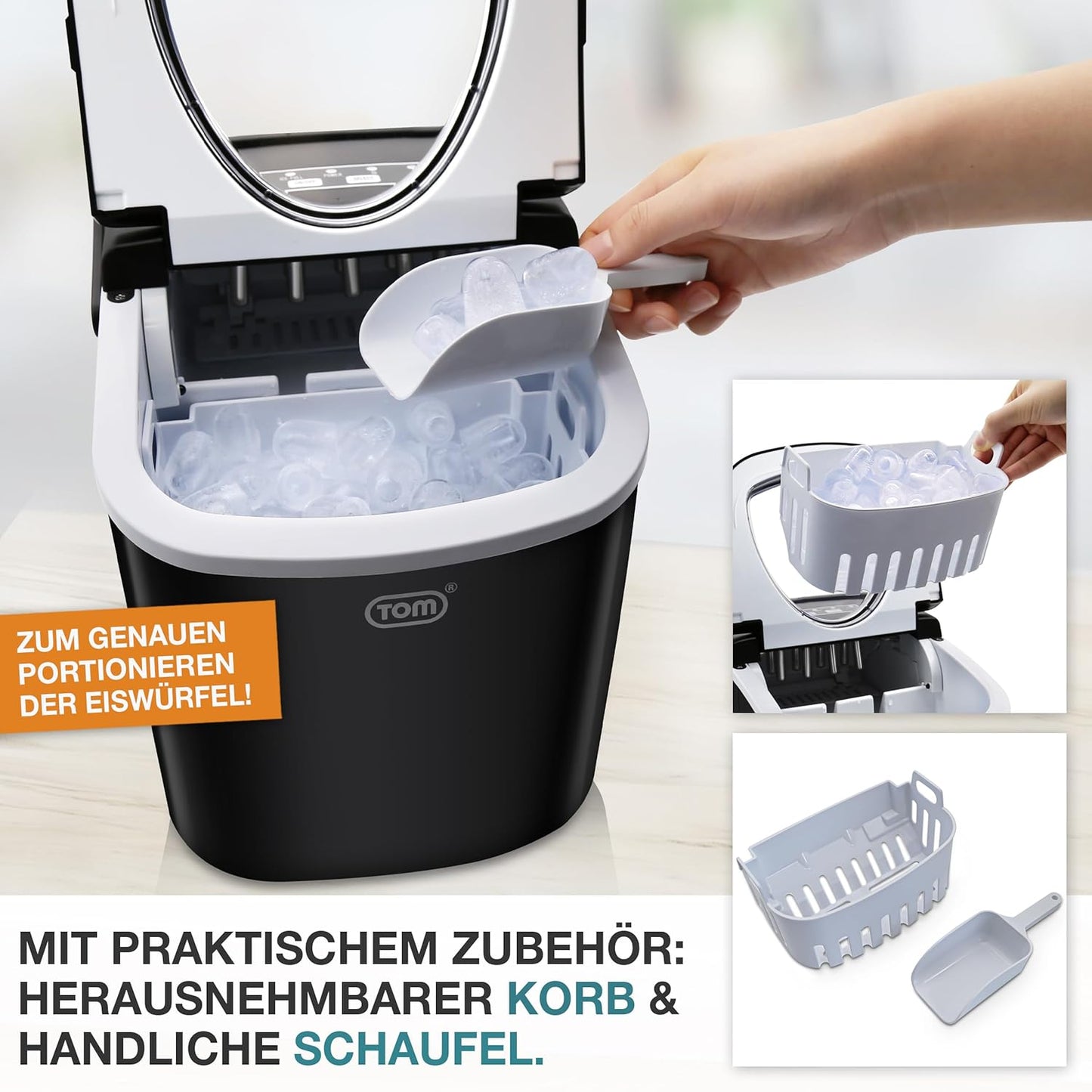 Eiswürfelmaschine mit Schnellzyklus, Nylon