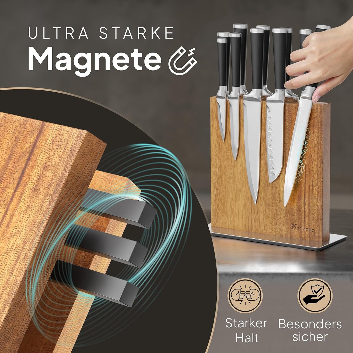 Magnet Messerhalter, 2-SEITIG MAGNETISCH
