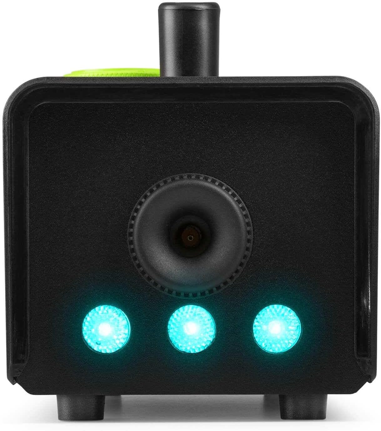 Nebelmaschine mit LED & Fernbedienung, Schwarz + 3 LED Nebelmaschine + 1L