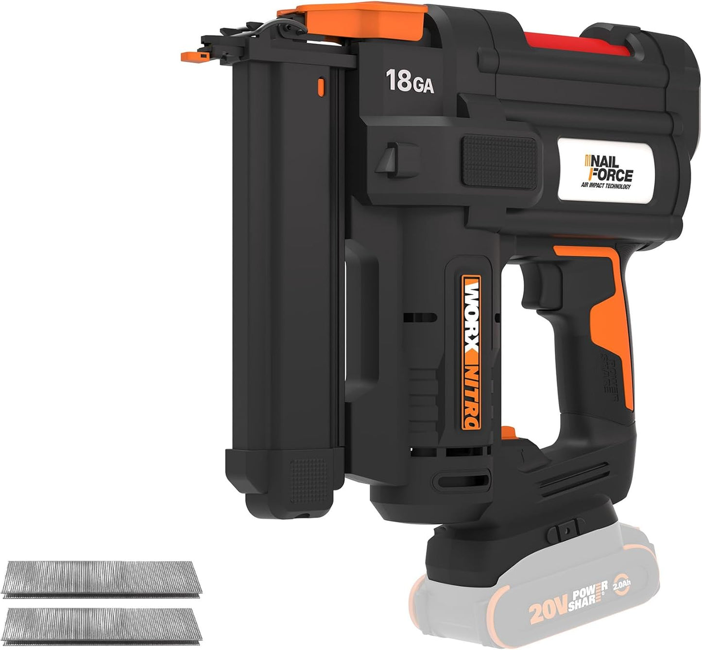 Akku-Tacker WX844.9, Tacker Für Klammern bis 40mm - Nitro Version ohne Akku & Ladegerät