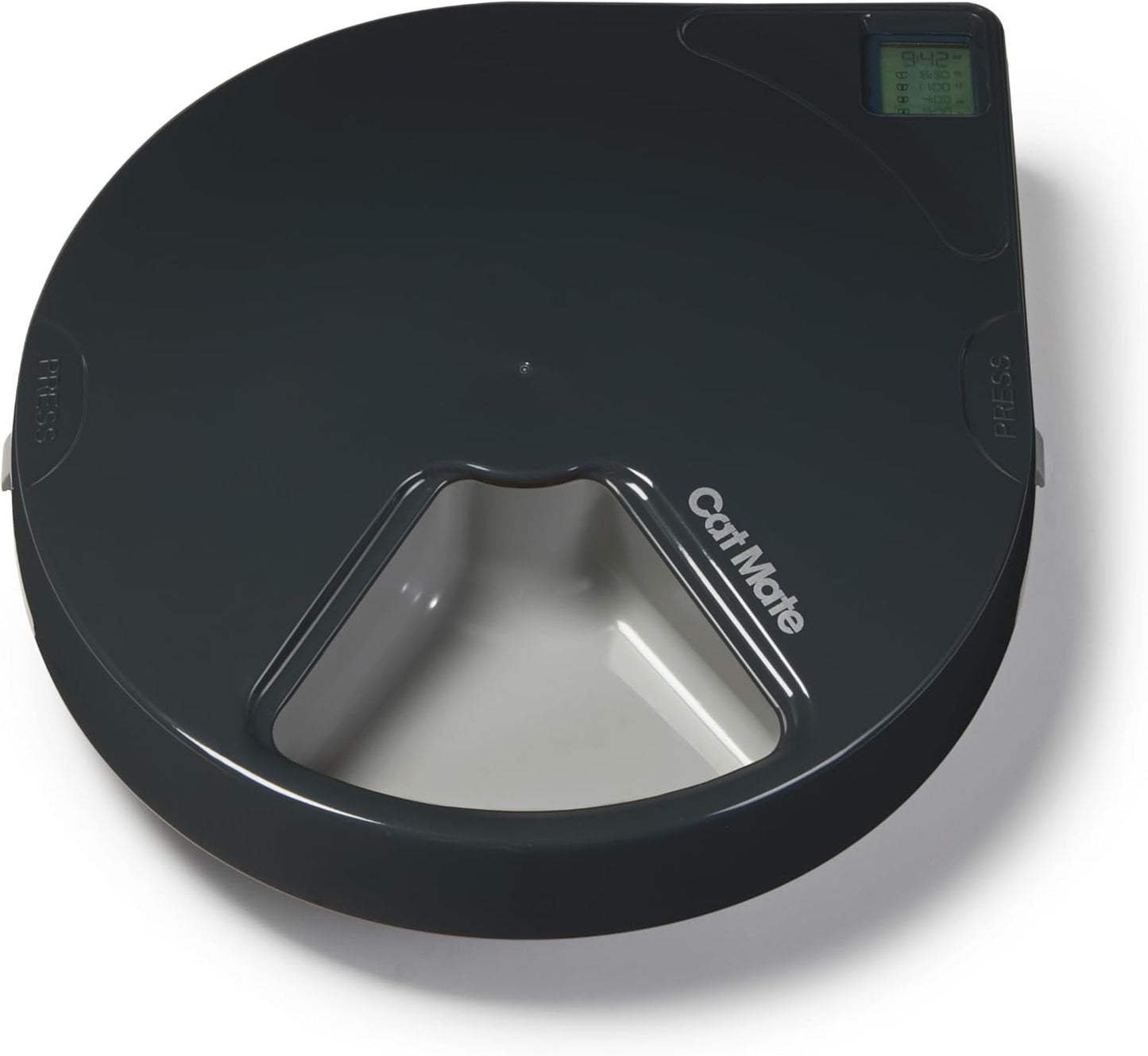 Automatischer Futterautomat mit Timer und Kühlakkus, 5 Näpfen, Grey – 5 Bowl Feeder