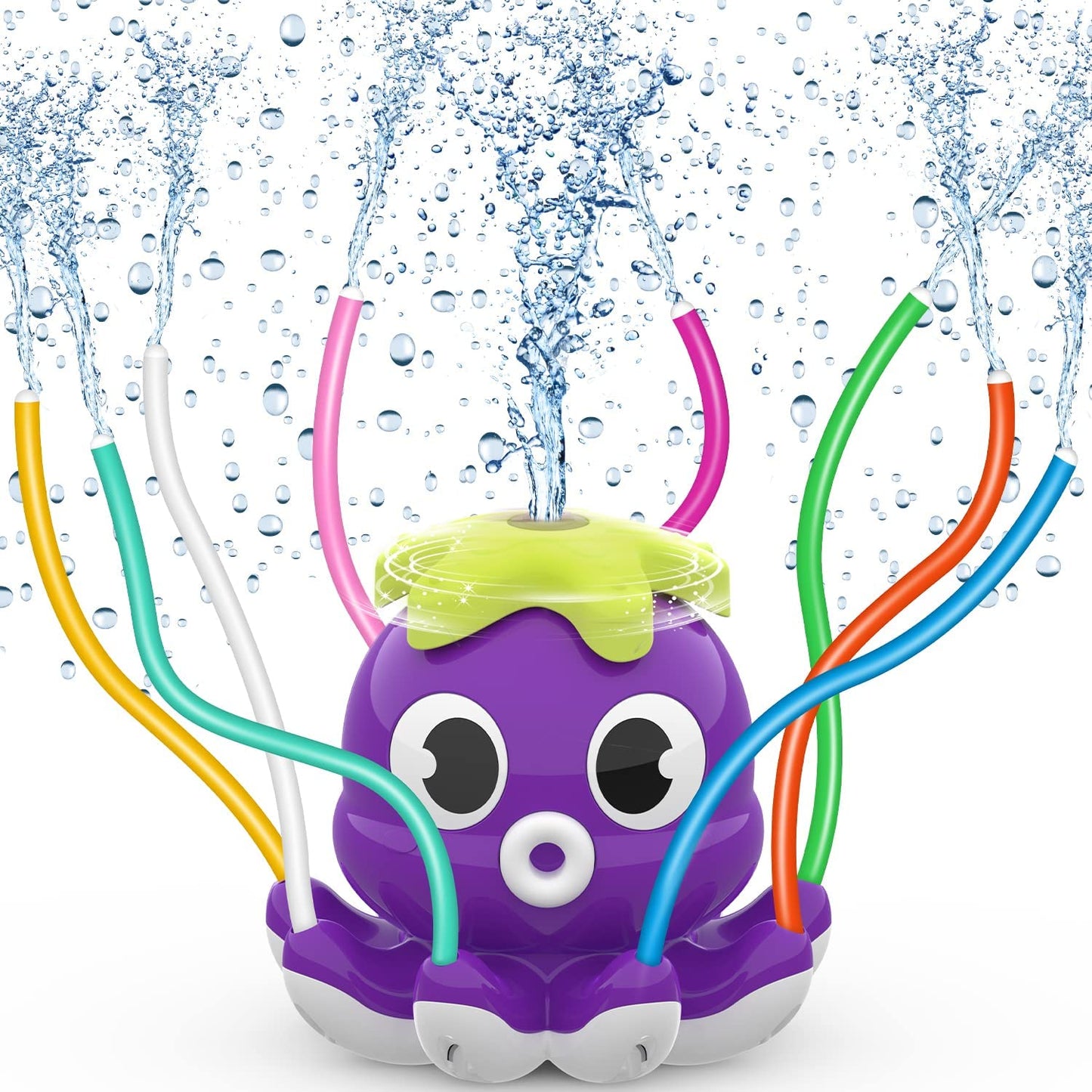Wasserspielzeug Sprinkler-Oktopus für Kinder ab 3 Jahren, Oktopus-Lila