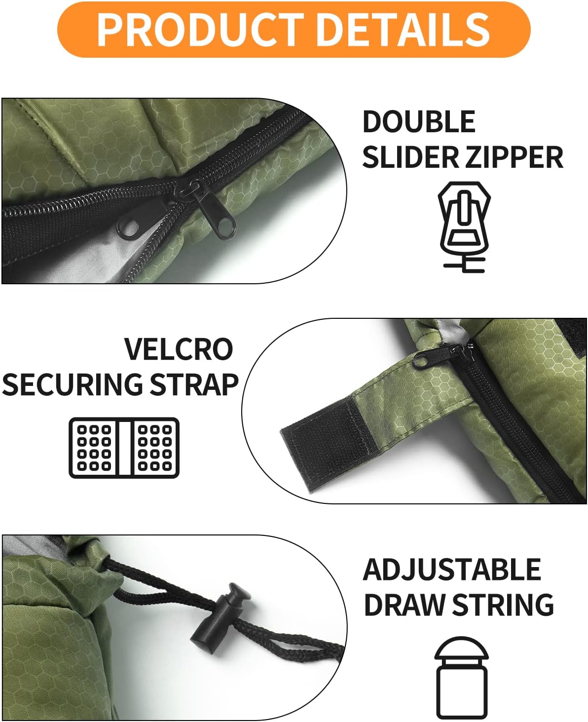 Ultraleichter Sommerschlafsack, 0.8 kg