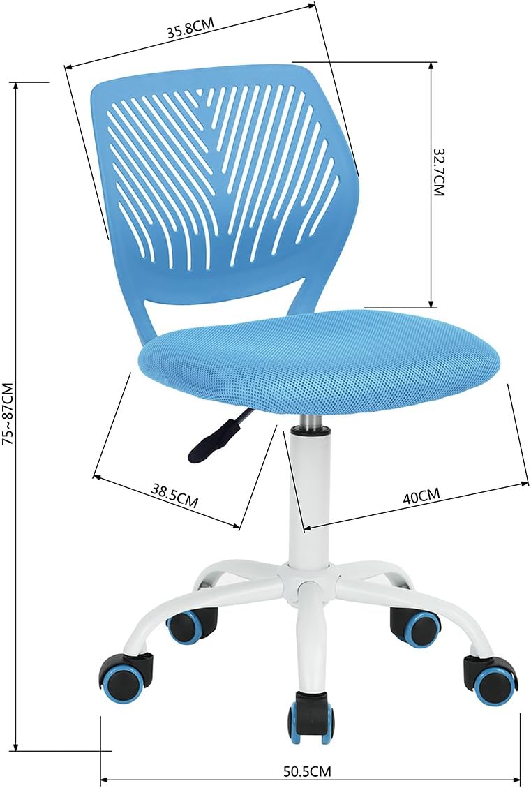 Kinder-Bürostuhl, Blau
