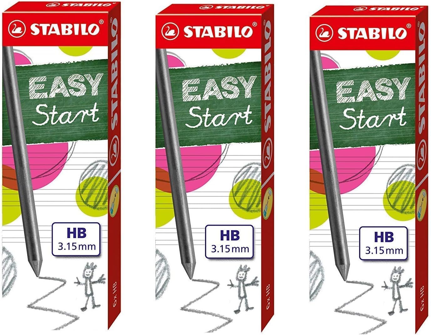 Easy Ergo Bleistift-Minen (18 Minen), 3