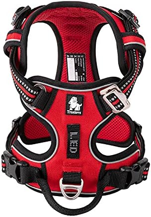 Truelove No Pull Hundegeschirr TLH56512, reflektierend, verstellbar, L Red