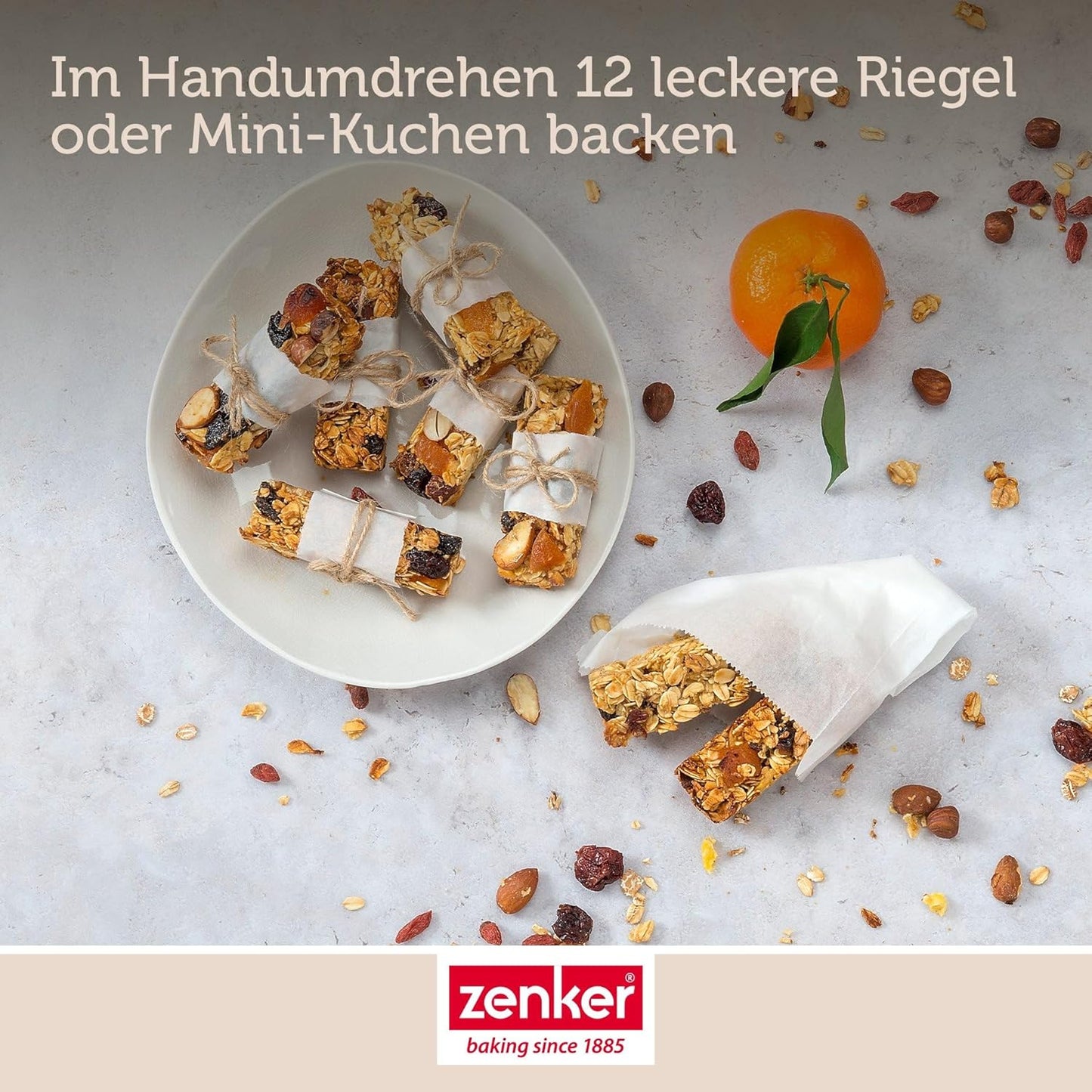 Müsliriegel Backform für 12 Riegel, 1