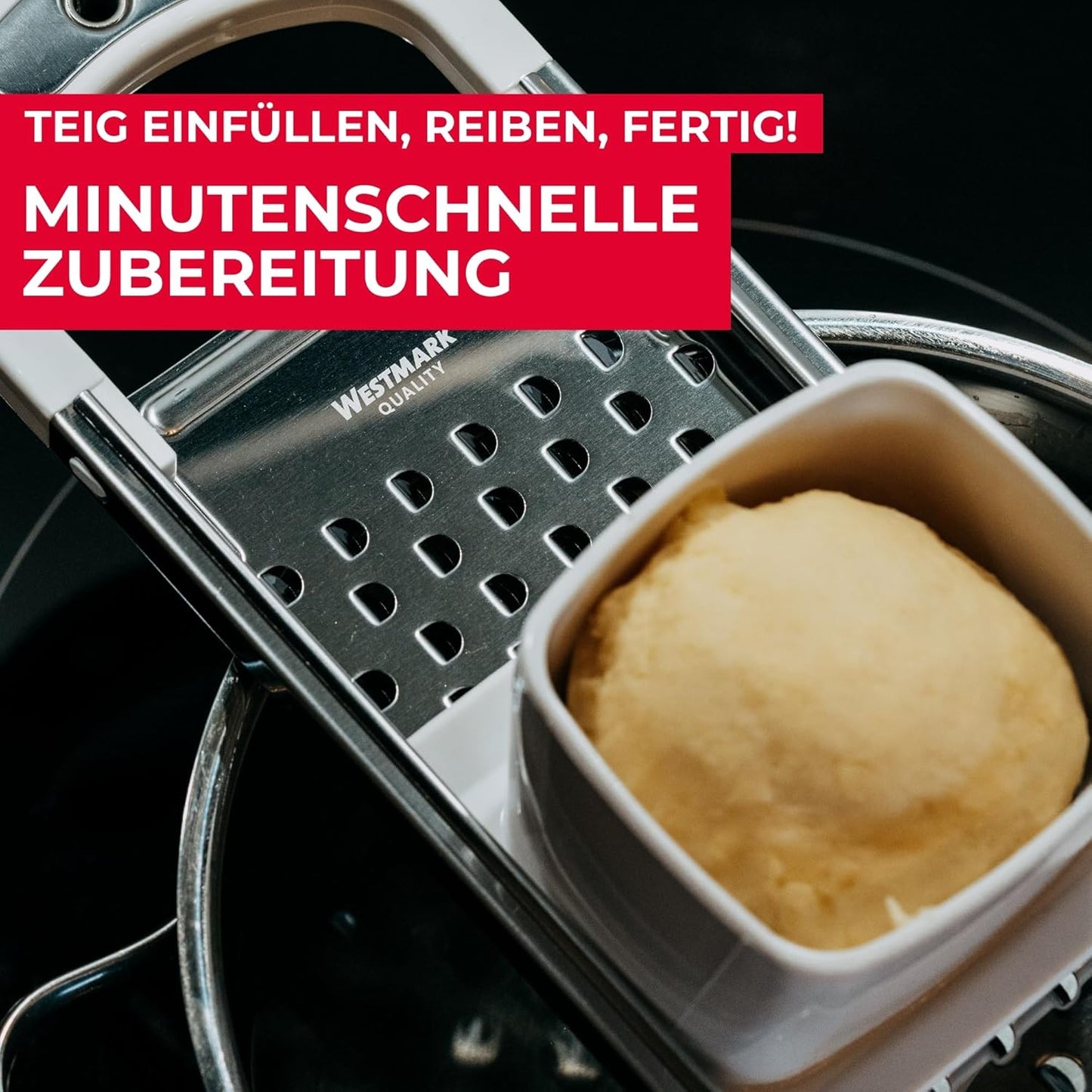 Spätzlehobel mit Teigschlitten, Knöpfle