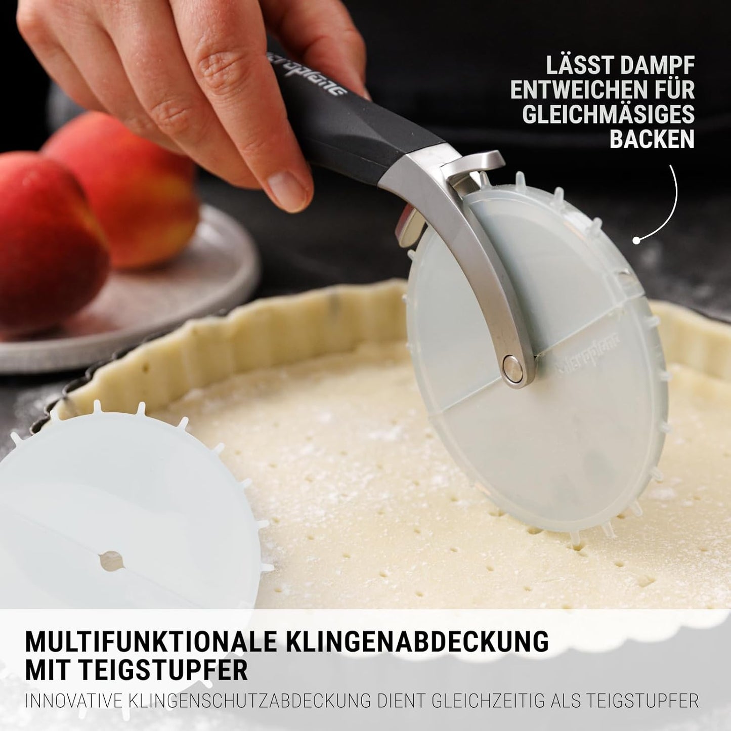 Pizza Wheel, Schwarz (Xl-pizzarad)