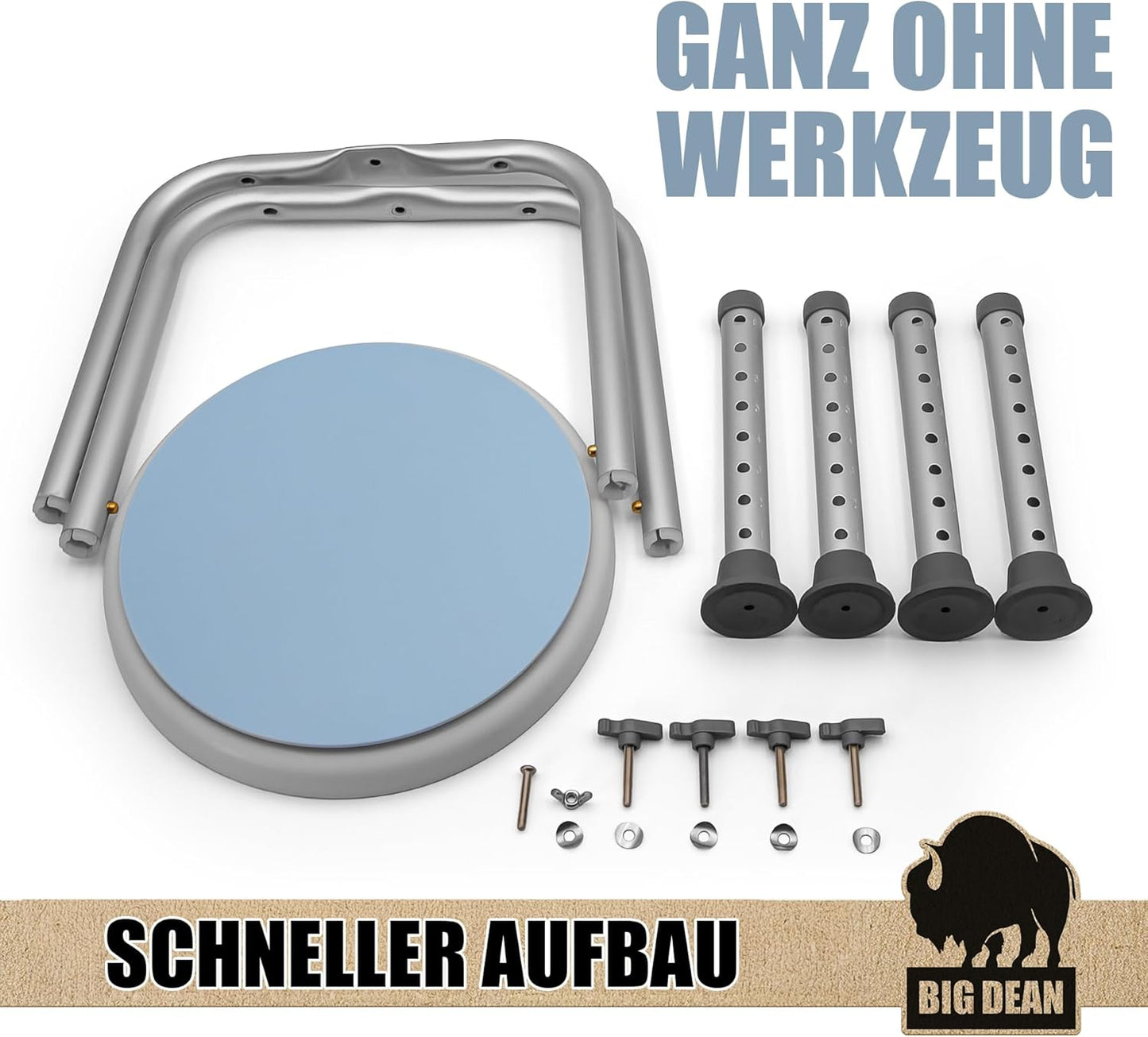 Drehbarer Duschhocker höhenverstellbar