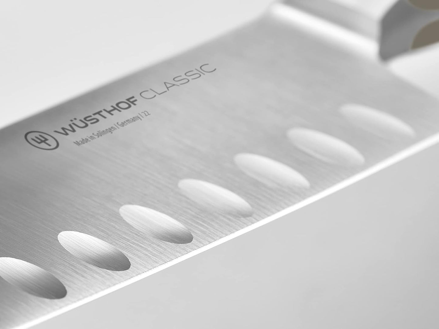 Classic Santokumesser, Velvet Oyster 17 cm