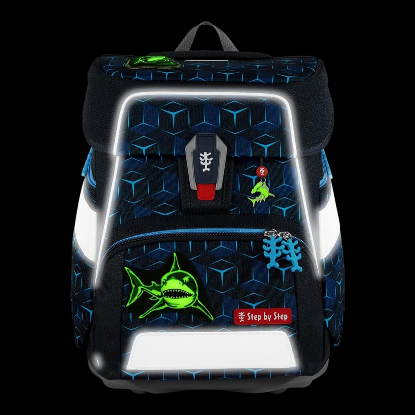 Schulranzen-Set Space Shine Shark Dexter, Shark Dexter