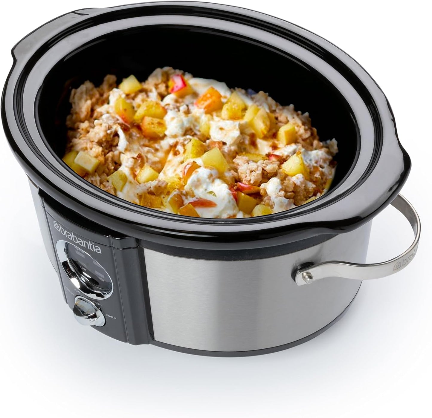 Slow Cooker mit Antihaftbeschichtung, 0.3 Liter Edelstahl