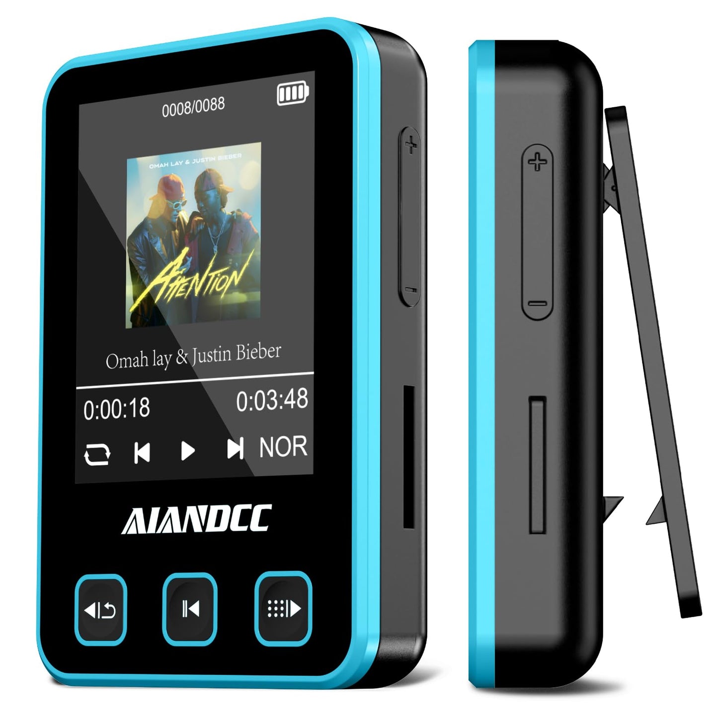 MP3 Player mit Sportarmband, Blau